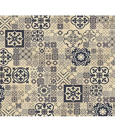 Granorte suelo de tarima de corcho y vinilo vitadecor modelo retile blue