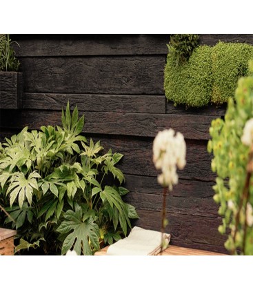 Millboard tarima de exterior realizada con resinas minerales envejecido modelo carbonised embered