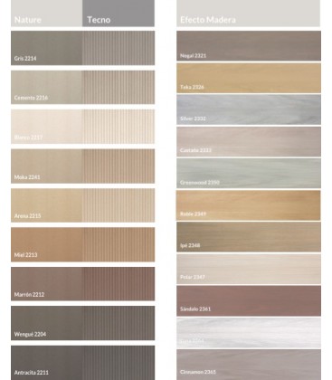 Tarima sintética tecnologica de fibras vegetales nature efecto madera marrón