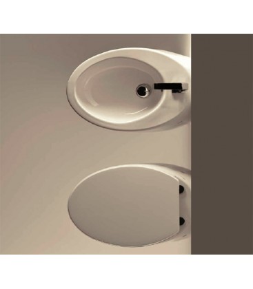 Nic sanitario wc mas bide suspendido porcelana blanca modelo Monolite