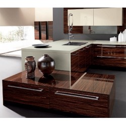 Astra mobiliario de cocina ebano poliester serie teknica 2