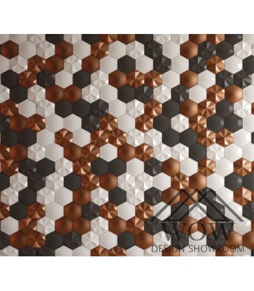 Elemento decorativo de la firma okiun modelo cuore mate wowdesignshowroom