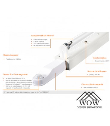 Osram luminaria 30 w UV desinfeccion OSR5030
