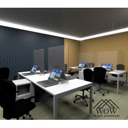 Glassolutions mampara vidrio anticontagio con...