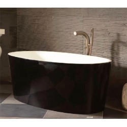 Victoria&Albert bañera exenta en color negro modelo Ios