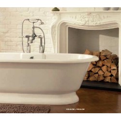 Victoria&Albert griferia cromada de pie para bañera...