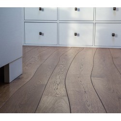 Bolefloor tarima curva de madera maciza roble ash