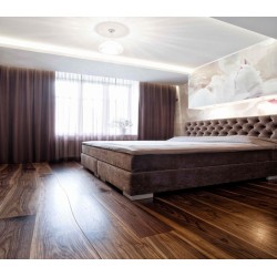 Bolefloor tarima curva de madera maciza walnut-nogal