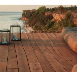 Bolefloor tarima curva de madera maciza Teka para exterior