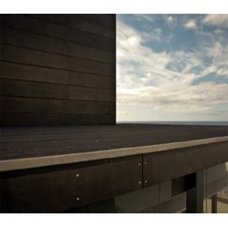 Viroc paneles de virutas de madera y cemento sanded black
