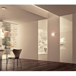 Bluinterni puerta de paso enrasada B-line alto brillo blanco