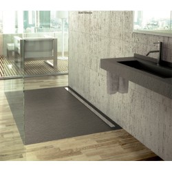 Fiora plato de ducha resina privilege elax extraplano gris
