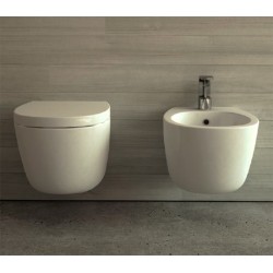 Nic sanitario wc mas bide suspendido porcelana blanca...