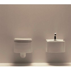 Nic sanitario wc mas bide suspendido porcelana blanca...