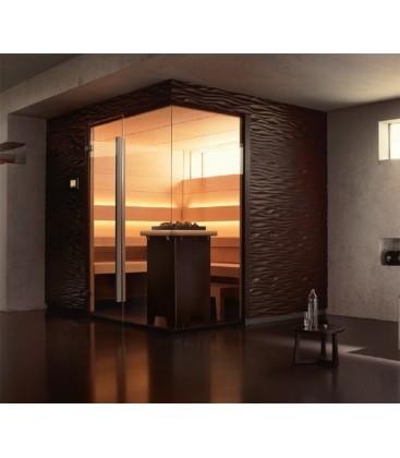 Klafs sauna seca hemlock modelo shape