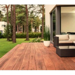 Bolefloor tarima curva de madera maciza Teka para exterior 2