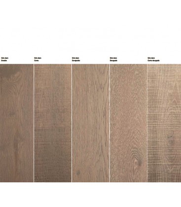 Energia natural parquet de madera natural 3 lamas decolorado blanco