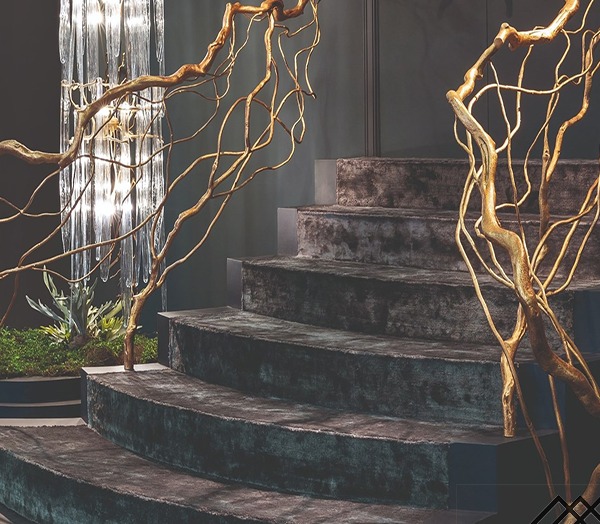Serip barandillas artesanales  escaleras bronce serie Origem CR100